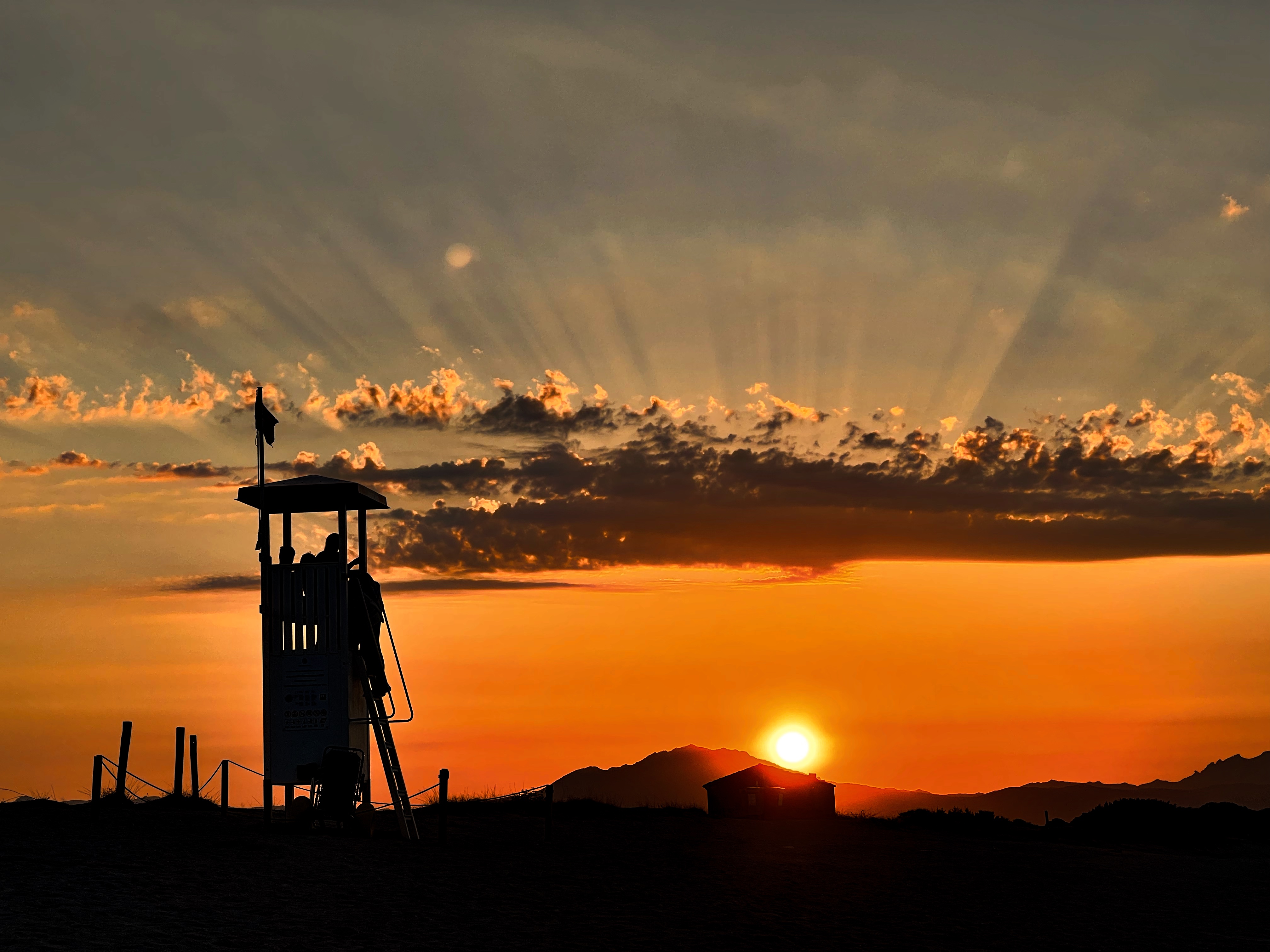 Nuotata al tramonto a Marina Maria